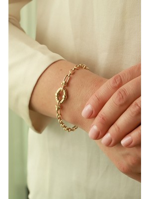 Aydın Kuyumculuk 14 Ayar Altın,bayan Tarz Bileklik AGBLK712