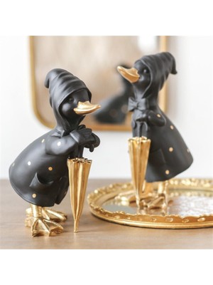 Miamantra Şemsiyeli Polyester Ördek Biblo (24 cm)