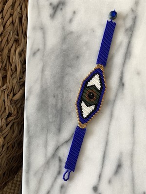 Miamantra Miyuki El yapımı Nazar Boncuk Motifli Bileklik / Miyuki Bijuteri