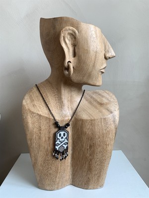 Miamantra Miyuki El yapımı Kurukafa Motifli Kolye / Miyuki Bijuteri