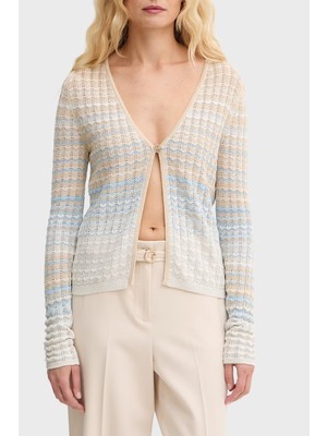 Guess Rosal Ajurlu Regular Fit V Yaka Triko W6GR07Z0588 Bayan Triko W6GR07 Z0588 SM2K