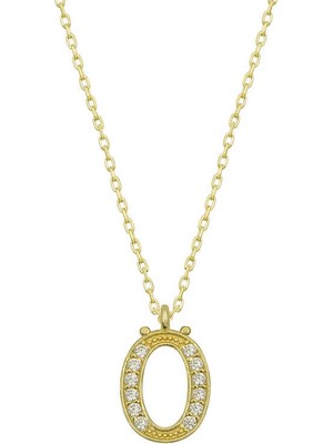 Diger KENPAZAR925 Ayar Gümüş Ö Harfi Kadın Gümüş Kolye