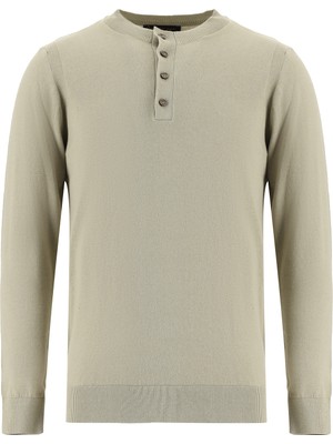 Abdullah Kiğılı Bisiklet Yaka Regular Fit Pamuklu Kaşmirli Triko Kazak