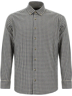 Abdullah Kiğılı Uzun Kol Slim Fit Dar Kesim Oduncu Ekose Pamuk Düğmeli Yaka Gömlek