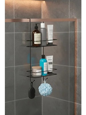 Ntc Metal Askılı Banyo Rafı Duş Şampuanlık Duşakabin Havlu Askısıduvar Düzenleyici Organizer