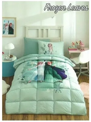 Özdilek Frozen Leaves Tek Kişilik Disney Lisanslı Lastikli Çarşaf Uyku Seti