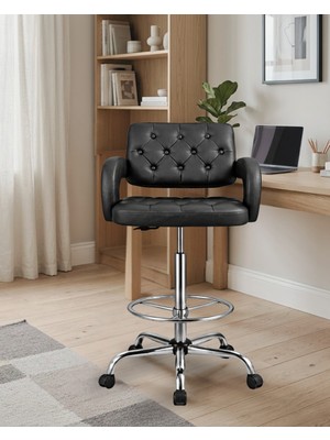 Boombar Pattaya Bar Sandalyesi-Siyah-9590V0101