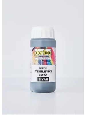 Deribo Deri Eşya, Ayakkabı, Koltuk, Direksiyon, Çanta, Deri Yenileyici Boya. 100ML. Sünger Hediyeli.