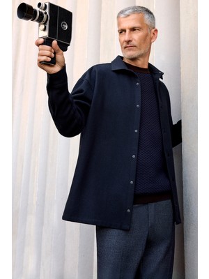 Abdullah Kiğılı 6 Drop Regular Fit Standart Kesim Desenli Yünlü Flanel Klasik Pantolon