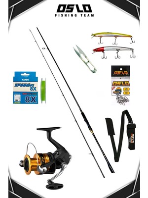 Shimano Fx 4000 Oslo Zen Pro 274CM 8-42GR 8 Örgü Spin Olta Seti Hafif Tasarım ve Yüksek Dayanıklılık