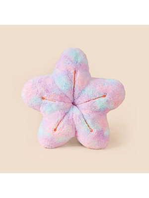 Evidea Soft Çiçek Figürlü Yastık - Renkli - 40 cm