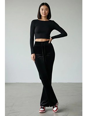 Fit Women Kadife Ispanyol Paça Pantolon 4435