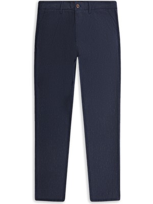 Abdullah Kiğılı 6 Drop Regular Fit Standart Kesim Likralı Desenli Klasik Kumaş Pantolon