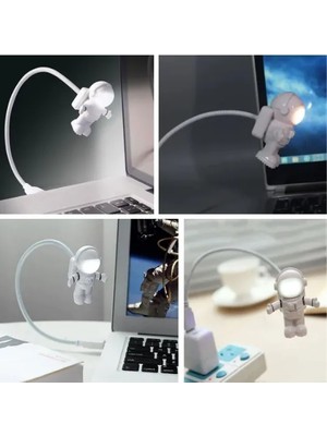 Cey® USB Astronot Gece Lambası, Masa Lambası, Kitap Okuma Lambası Işığı