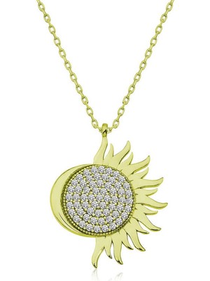 Diger Kenpazar 925 Ayar Gümüş Gold Mihrimah Sultan Kadın Gümüş Kolye