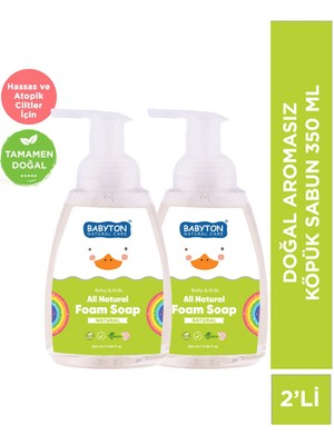 Babyton Doğal Aromasız Köpük Sabun 2'li Set 350 ml X2
