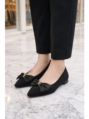 ModaOnn  Kadın Şık Aksesuarlı Günlük Babet Ayakkabı