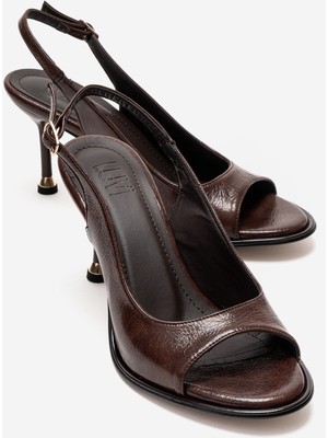 Luvi Iselın Kahverengi Kadın Ince Topuklu Ayakkabı