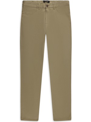Abdullah Kiğılı Slim Fit Dar Kesim Desenli Likralı Kanvas / Chino Pantolon