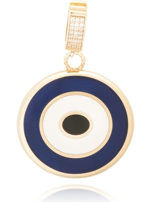 Berk Mücevherat 14 Ayar Altın Nazar Mineli Kolye Ucu