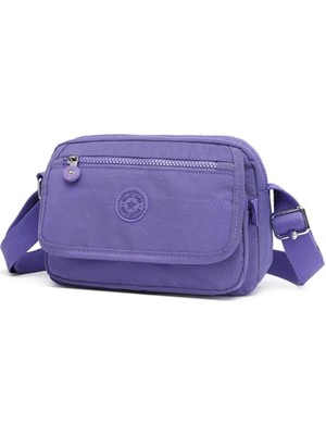 Smart Bags Krinkıl Kumaş Kadın Postacı Çantası BC 3166 - Mor