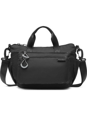 Smart Bags Ekstra Hafif Kumaş Kadın Postacı Çantası BC 3136 - Siyah