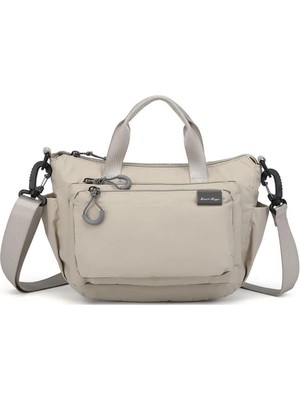 Smart Bags Ekstra Hafif Kumaş Kadın Postacı Çantası BC 3136 - Bej