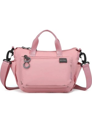 Smart Bags Ekstra Hafif Kumaş Kadın Postacı Çantası BC 3136 - Pudra