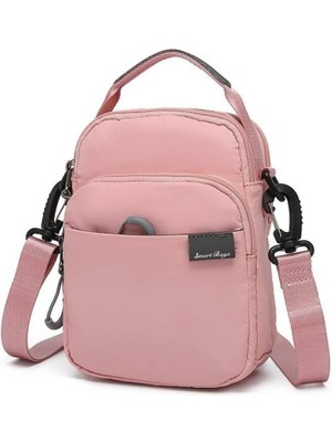 Smart Bags Ekstra Hafif Uniseks Postacı Çantası BC 3152 - Pudra