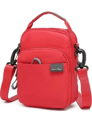 Smart Bags Ekstra Hafif Uniseks Postacı Çantası BC 3152 - Kırmızı