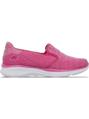 Skechers Equalizer-Say Something Memory Foam Womens Sneaker Hafızalı Taban Bağcıksız Kadın Günlük Spor Ayakkabı Pembe