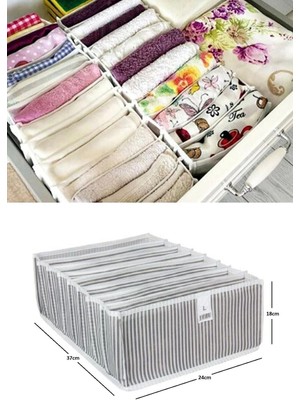 Akordiyon Çekmece  Düzenleyici Organizer 8 Gözlü Midastech