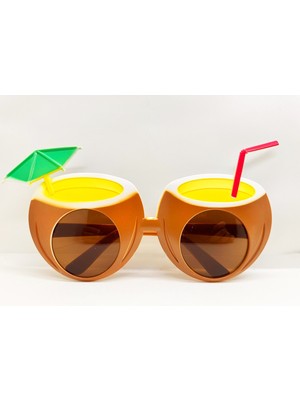 Hindistan Cevizi Tropikal Hawaii Yaza Merhaba Parti Gözlüğü (4887) Midastech