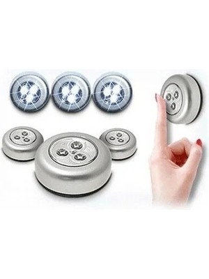 Kablosuz Spot Dokunmatik Lamba (3 Adet) Midastech