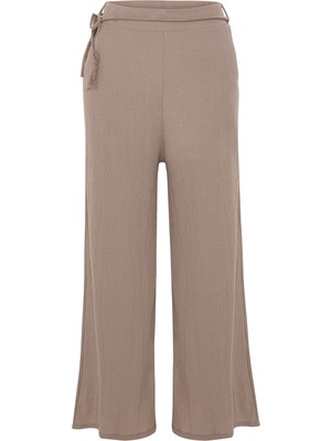 Beli Bağlamalı Cloutte Fıt Pantolon