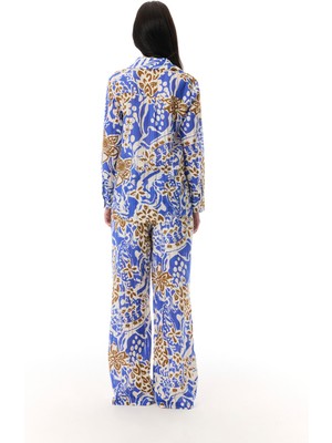 Baskılı Uzun Kollu Gömlek