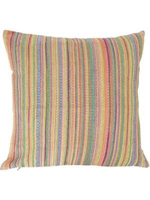 Decocenter Multi Flower Yeşil Kırlent Kılıfı