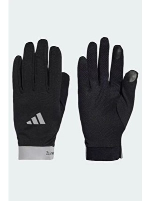 adidas Erkek Run Eldiven Siyah Renkli Düz Desenli XS Beden Sezonluk Kullanım İçin