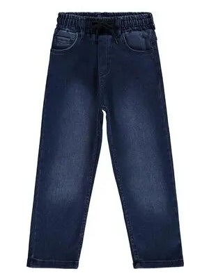 Civil Boys Beli Lastikli Jogger 6-9 Yaş Pantolon Kot - Mavi 9-10 Yaş
