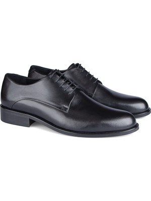 CARVAO Yangtze Hakiki Deri Siyah Derby Erkek Ayakkabı