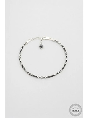 Nero Italyan 21 cm Gümüş Erkek Zincir Bileklik
