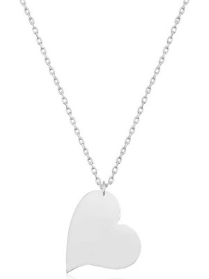 Diger KENPAZAR925 Ayar Gümüş Kalp Kadın Gümüş Kolye