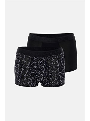 Dagi Siyah 4210 Desenli Micro Modal Boxer
