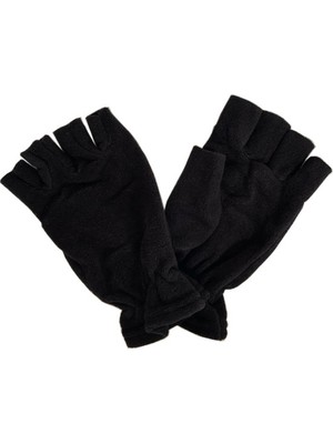 Savex.006 Polar Yarım Parmak Eldiven Siyah