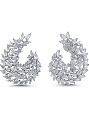 Merano Design Fell Taşlı Küpe