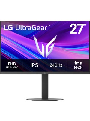 LG Ultragear™ G4 27" 27G440A-B 240Hz 1ms(GtG) IPS Pivot sRGB %99 (Tipik) HDMI 2.0 FHD Gaming Monitör