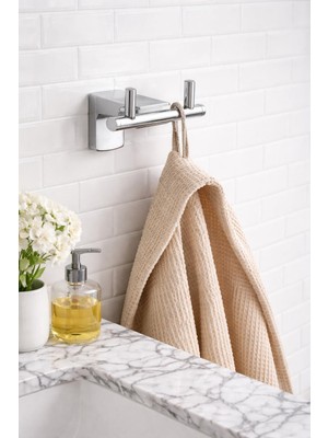 Nil FLORA Krom Paslanmaz Zamak İkili Askılık