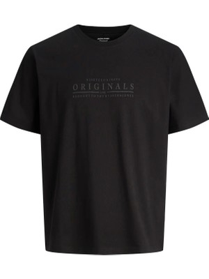 Jack & Jones Jack&jones Cat Skills Minimal Erkek Siyah Tişört