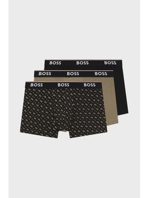 Boss Pamuklu Logolu 3 Pack Boxer Erkek Boxer 50554443 246