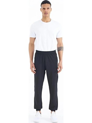 Tommy Life Siyah Erkek Basic Cepli Bağcıklı Rahat Form Lastik Paça Eşofman Altı - 84826